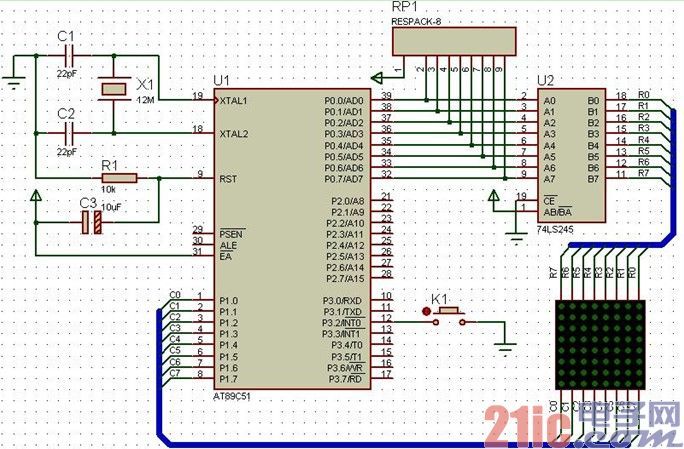 ƬC(j)CZԳO(sh)Ӌ8X8LED c@ʾ(sh)
