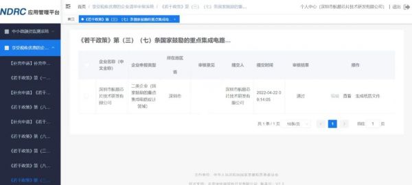 NDRC應(yīng)用管理平臺